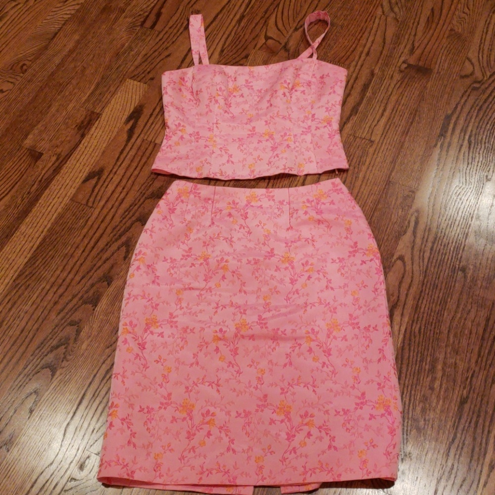 Floral Pink Two-Piece Set